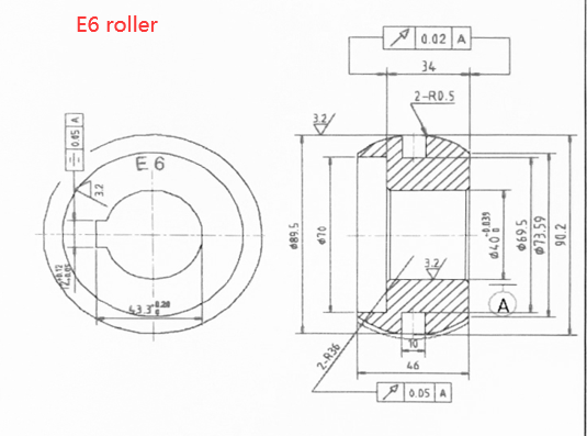 Matrices en option pour rouleau à billes 173803 ETB-25