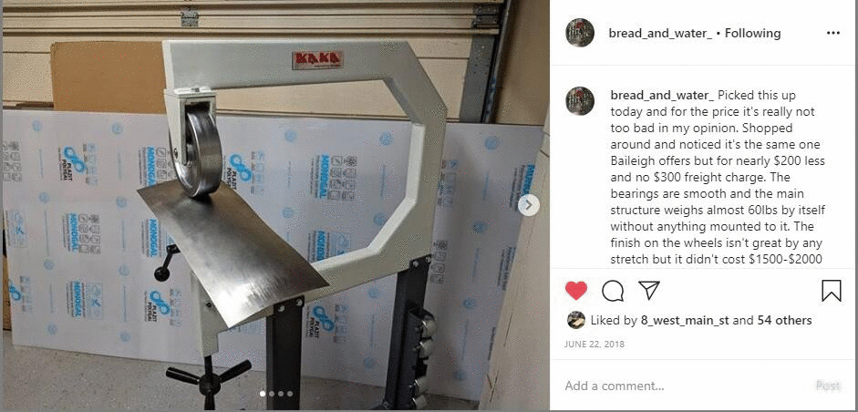 F1.2x710 28-Inch 18 Gauge English Wheel with 6 Pieces Forming Wheels