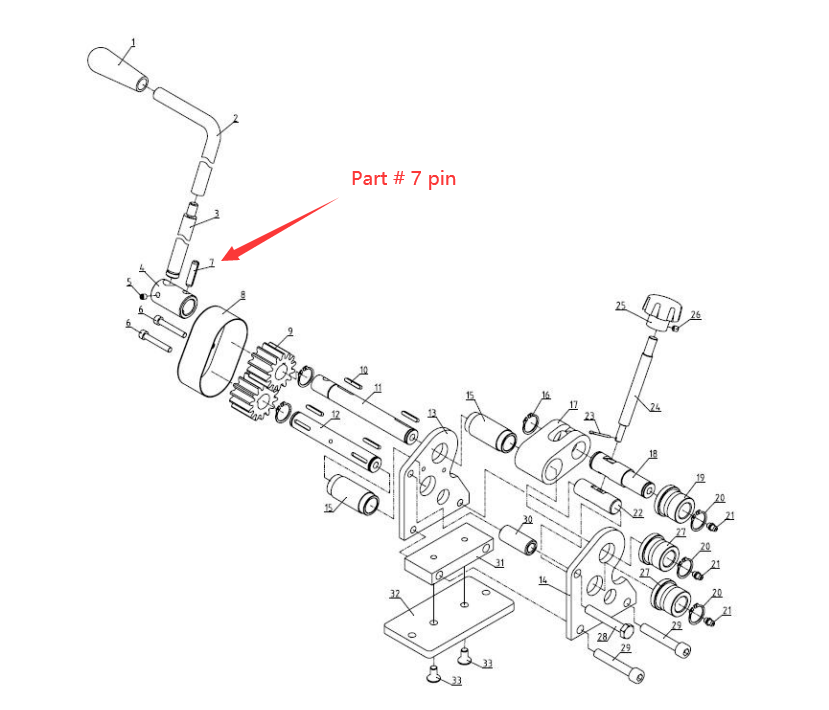 Insert taper pin for PR-3