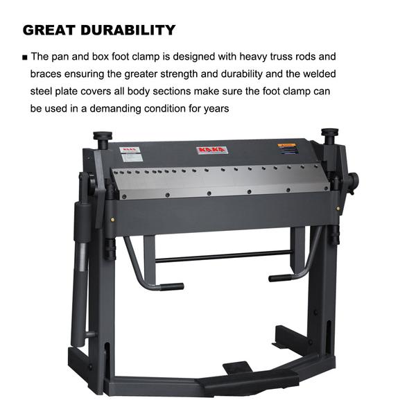 PBB-4012 40" 12 Gauge Pan and Box Brake With Foot Clamp