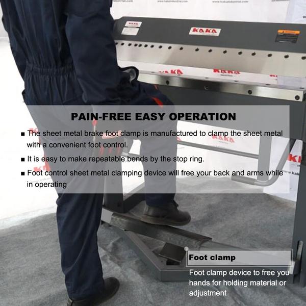 PBB-4012 40" 12 Gauge Pan and Box Brake With Foot Clamp