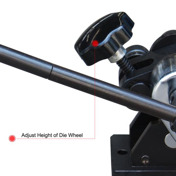 Cintreuse manuelle à anneaux en acier PR-3, manivelle portable de 3 po de diamètre