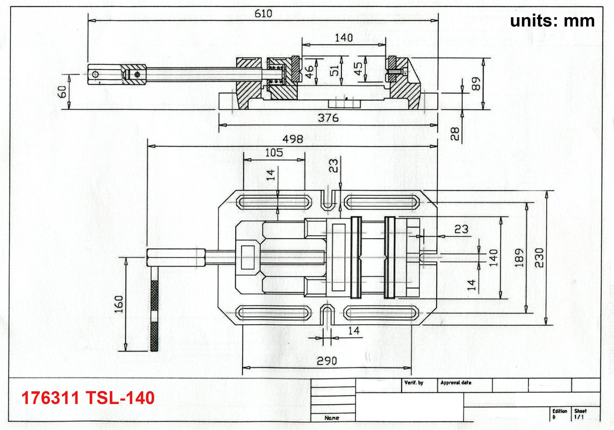 KAKA Industrial TSL-140 Drill Press Machine Vise