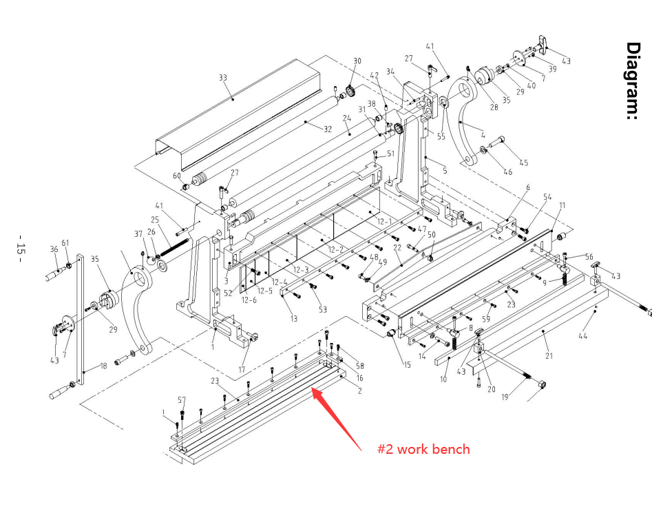 Partie #2 établi pour 171003 3-IN-1/30