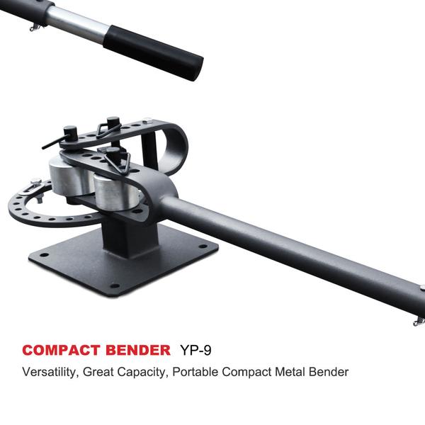 KAKA Industrial YP-9 Bench-Top Metal Bender, Sturdy and Light Weight Compact Metal Bender with 7 Dies