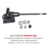 KAKA Industrial YP-9 Bench-Top Metal Bender, Sturdy and Light Weight Compact Metal Bender with 7 Dies