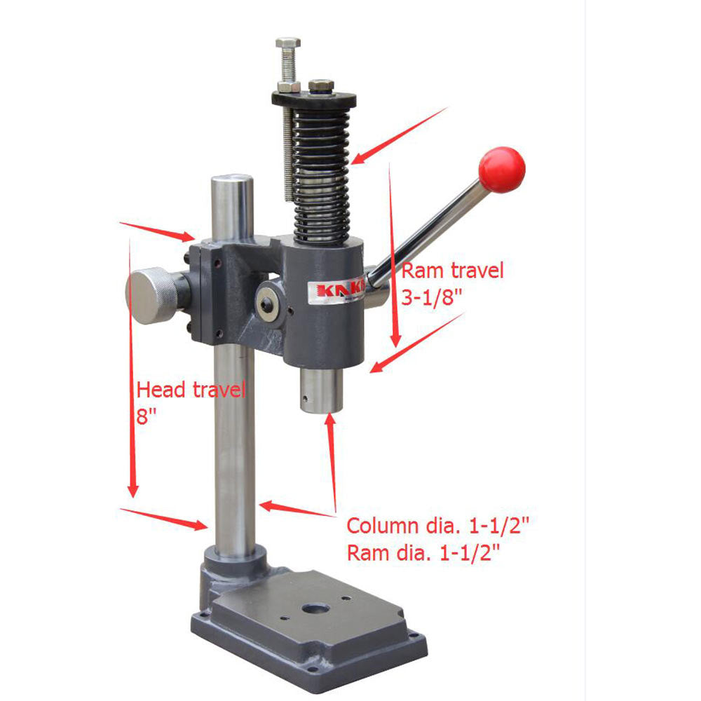 AP-2S, 2 Ton Arbor Press – Adjustable Height Bench Press for Jewelry & Precision Work