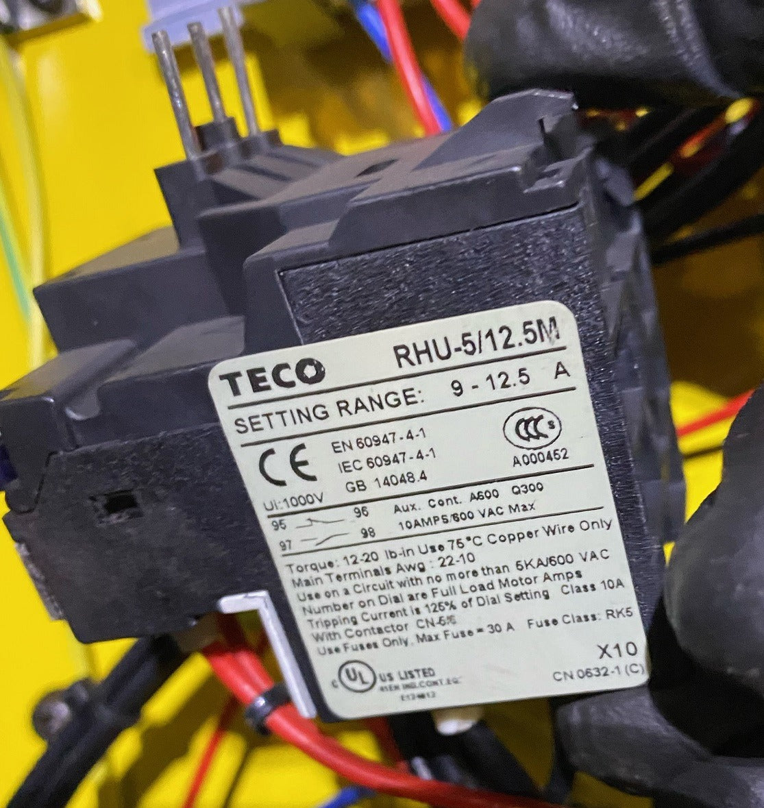 Spare part 188116-TH-220V Thermorelay for BS-1018R bandsaw