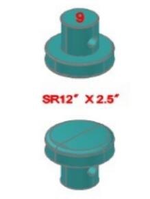 Optional dies for PH-20D Power Hammer