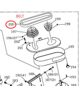 Spare part#200 Belt for BS-712N saw