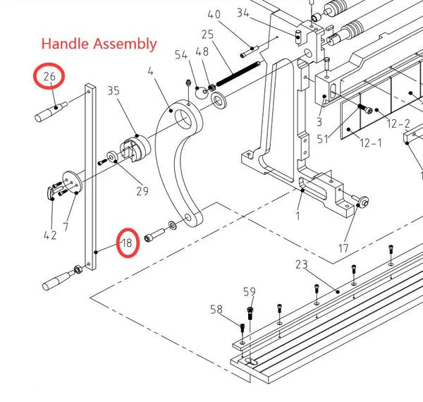 Replacement handle for 171001  3-IN-1/12