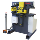 Kaka Industrial M60, 60 Ton multi-function Metal Ironworker Punch Shear Notcher Brake (220V-60HZ-3 phase)
