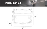 KAKA Industrial PBB-5014A 50-Inch Pan and Box Brake With Foot Clamp, Sheet Metal Folding Machine