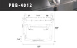 PBB-4012 40" 12 Gauge Pan and Box Brake Foot Clamp Folding Machine
