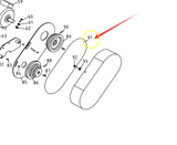 Spare part#91 Driving Belt A-865 for BS-1018T