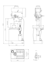 KAKA INDUSTRIAL DP-40 Perceuse à alimentation descendante automatique .220V-60HZ-1PH.