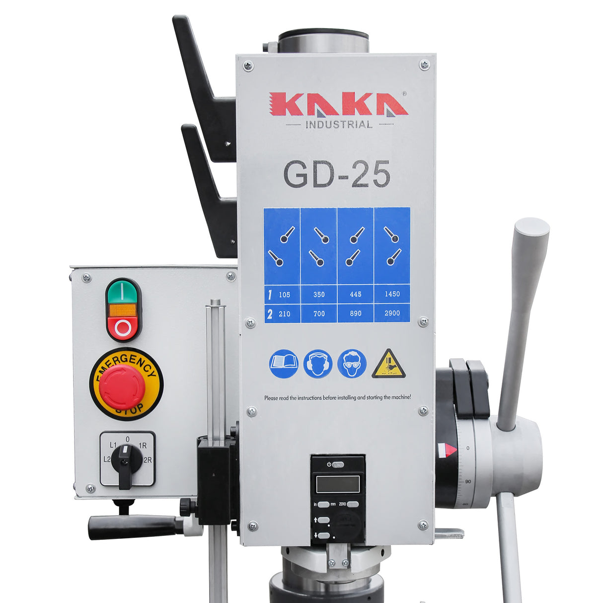 Perceuse verticale Kaka Industrial GD-25.220V-60HZ-3PH. 