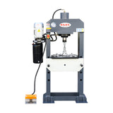HP-25F   Electric Hydraulic Press with Foot Pedal control,Hydraulic Electric Pump, H-Frame Shop Press with Gear pump,25 ton Frame Capacity,9.8 in Stroke (220V-60HZ-1PH)