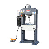 HP-25F   Electric Hydraulic Press with Foot Pedal control,Hydraulic Electric Pump, H-Frame Shop Press with Gear pump,25 ton Frame Capacity,9.8 in Stroke (220V-60HZ-1PH)