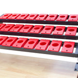 HQC-540A(BT40) Tool Holder CNC Tool Cart, 5 Drawer Tool Chest 77 Capacity 4 Ball-Bearing Glided Drawers, Drawer Mobile Work Station