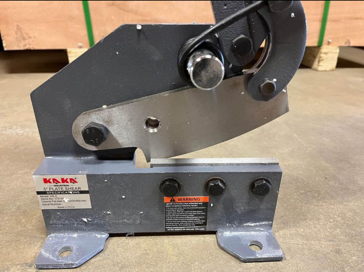 (DEMO/OPEN BOX) 5-Inch Sheet Metal Plate Shear HS-5