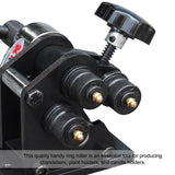 (DEMO/OPEN BOX)  PR-3 Manual Plate Steel Ring Roll Bender, 3” Diameter Portable Hand Crank
