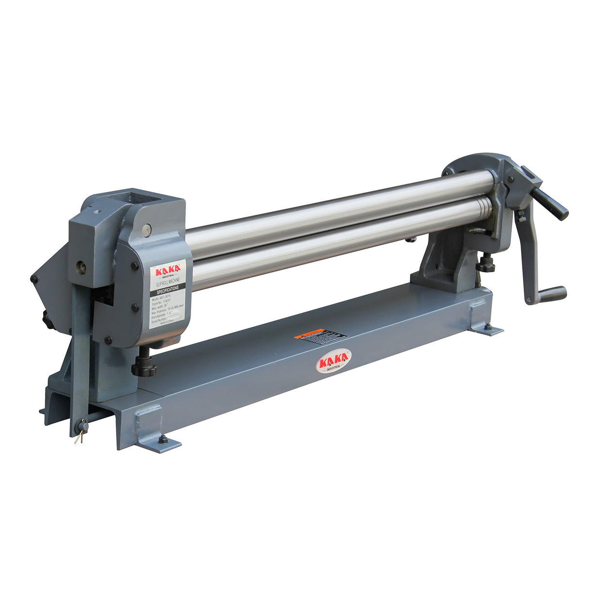 W01-3616 36" X 16 Ga (acier doux) Machine manuelle à rouleaux coulissants