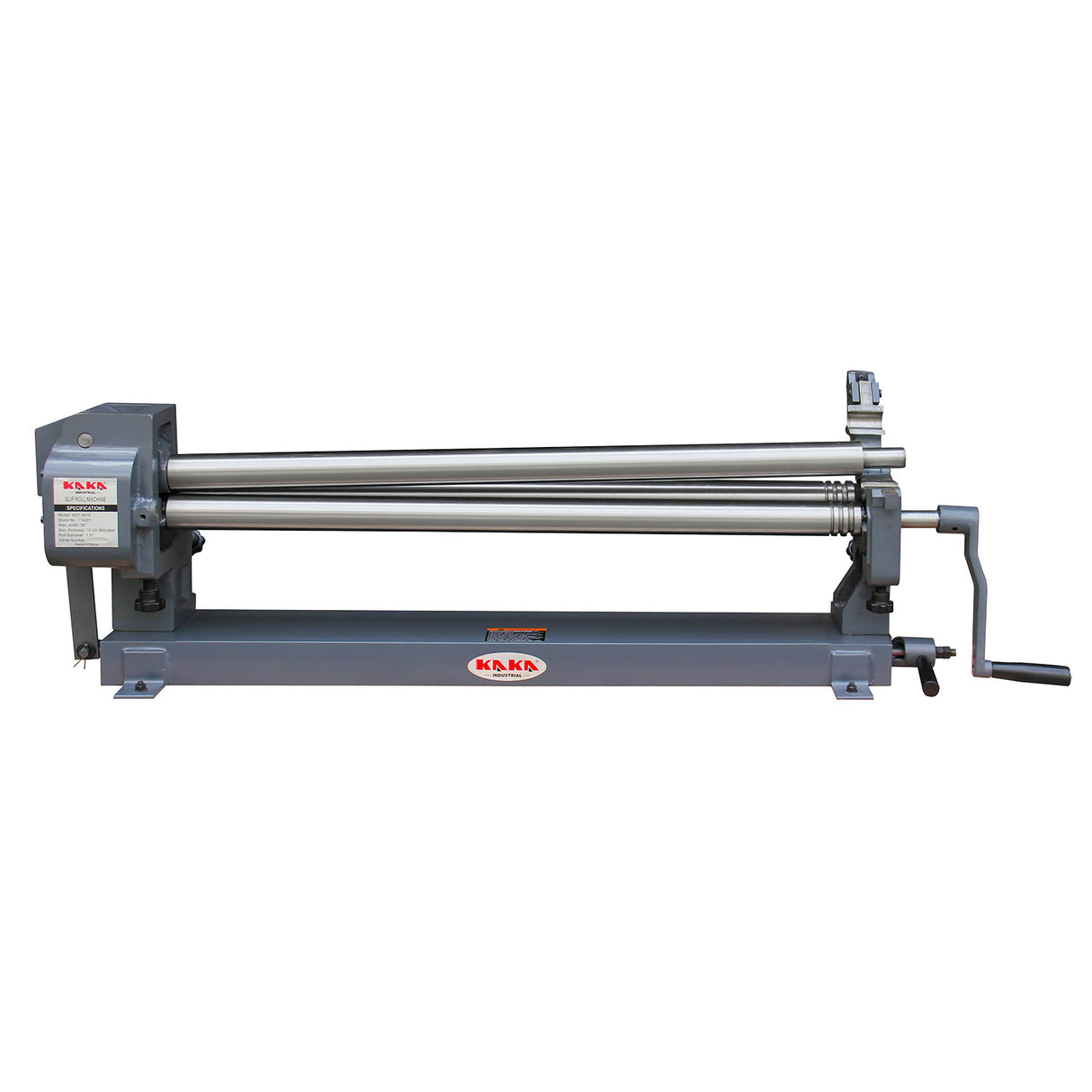 W01-3616 36" X 16 Ga (acier doux) Machine manuelle à rouleaux coulissants