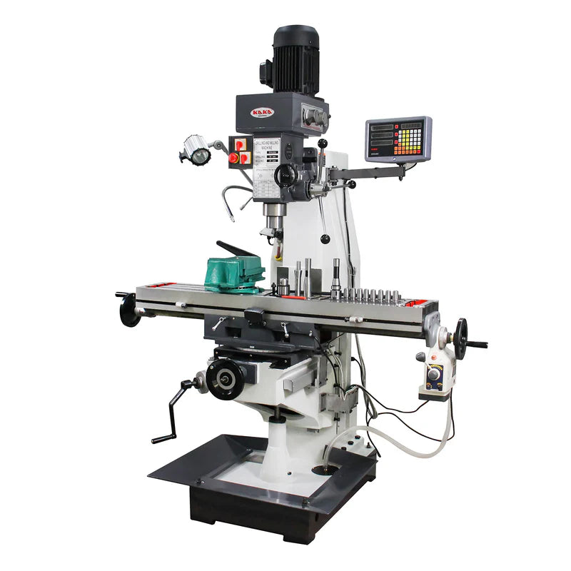 (Pre-Order)Kaka Industrial Gear Head Auto Feed ZX5325C Drilling and Milling Machine (230V/460 V-60HZ-3PH , Prewired 230V
