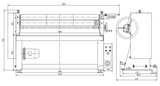 Kaka industrial ESR-5113  51″ x 13 Gauge  Electric Slip Roll Machine, Plate Rolling Machine.230V-60HZ-1PH