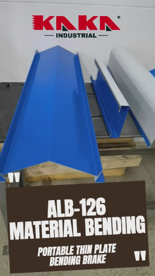 KAKA INDUSTRIAL ALB-126 Siding Brakes - Roofing Sheet Metal Bender with roller knife