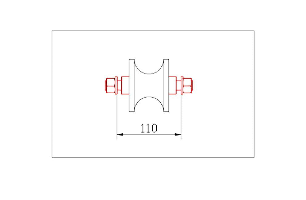L'essieu inférieur du rouleau pour TR-60
