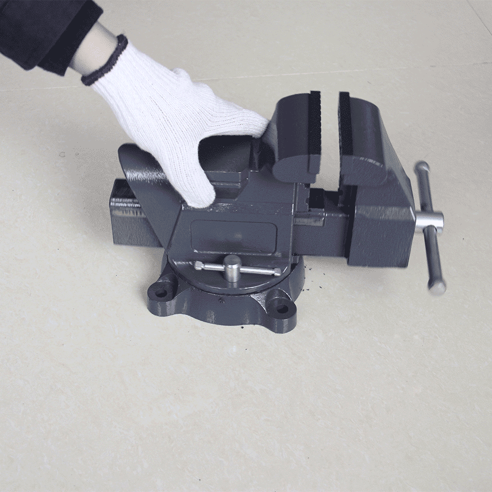 HVS-100 4" Swivel Base Bench Vise with Anvil