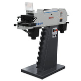 Kaka Industrial PRS-4A Belt Grinder, Belt Sander with Cast Iron Base, Grinds at angle from 30-90 degree, Arc cutting which is ideal for pipe-shaped, 220V-60HZ-3PH