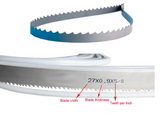 126-1/2" X 1" X 0.035" (27x0.9x3215 mm) Bi-metal bandsaw blade, Used in the model BS-1018R