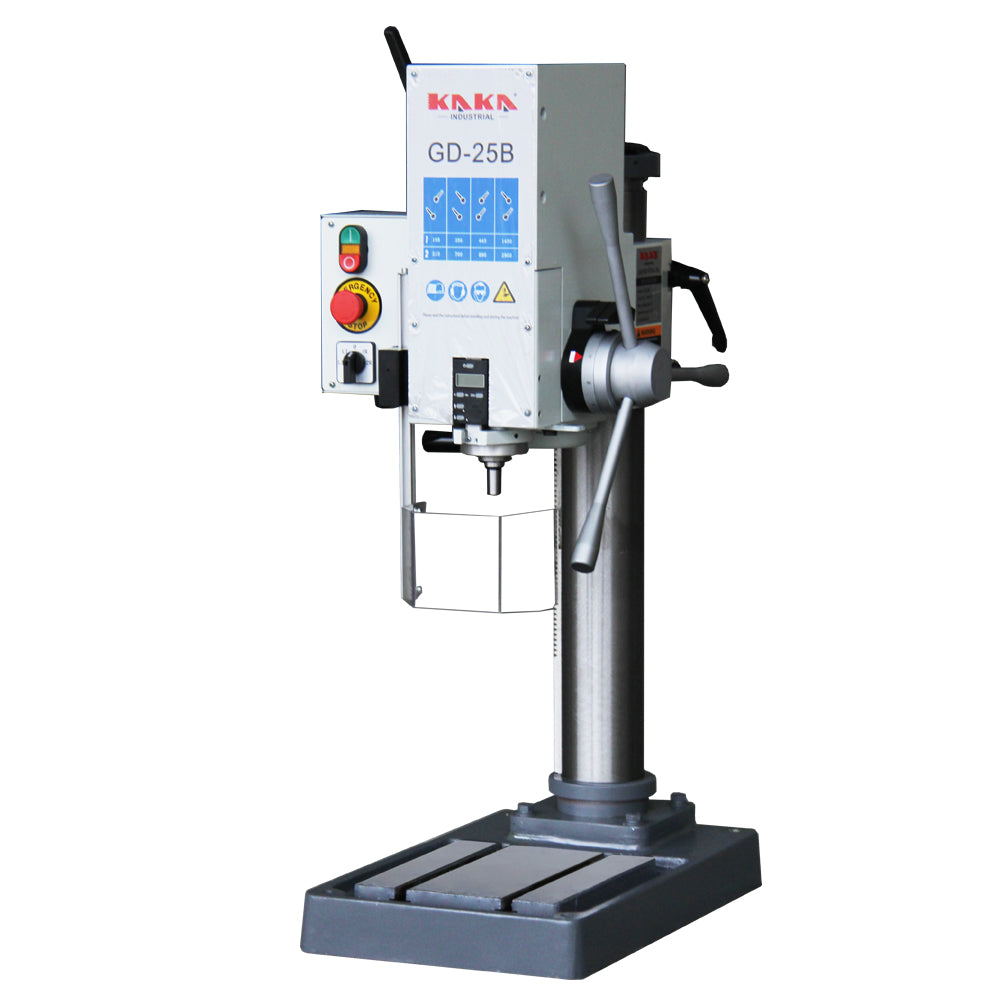 KAKA Industrial GD-25B Heavy Duty Gear Head Vertical Bench Drilling.220V-60HZ-3PH.