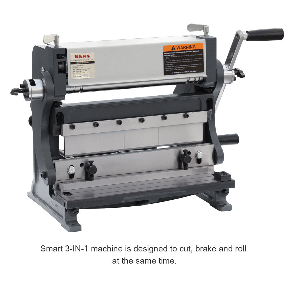 12 INCH 3 IN 1 BRAKE SHEAR AND SLIP ROLL