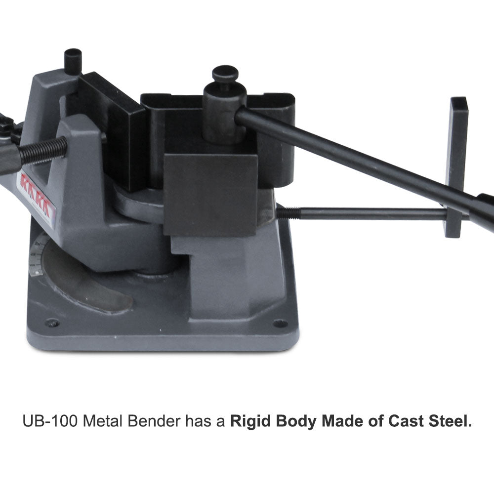 UB100 Universal Bender, High Capacity Cast-Iron Hot & Cold Metal Bar Bender