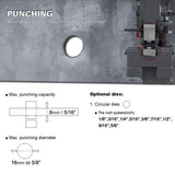 Imperial system round hole punching dies for PBS-9