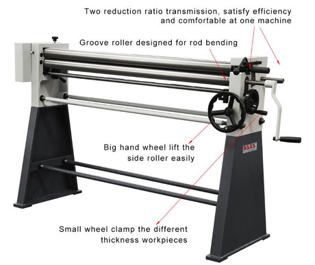 W01-4914 Thin Plate Slip Roll Machine, Manual Slip Roll Machine