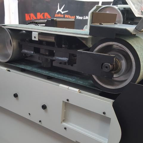 Kaka Industrial BG-4  4"x48" Belt Grinder, High Speed Belt Grinder  110V-60HZ-1PH