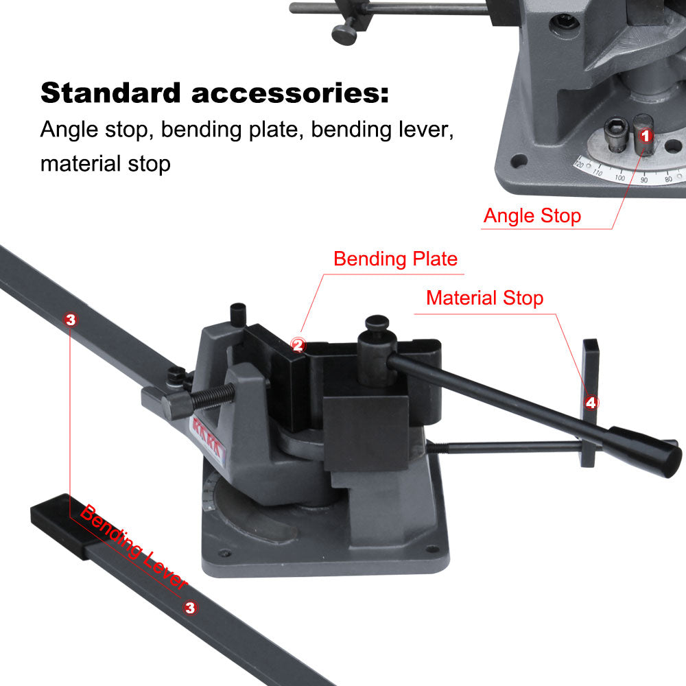 UB100 Universal Bender, High Capacity Cast-Iron Hot & Cold Metal Bar Bender
