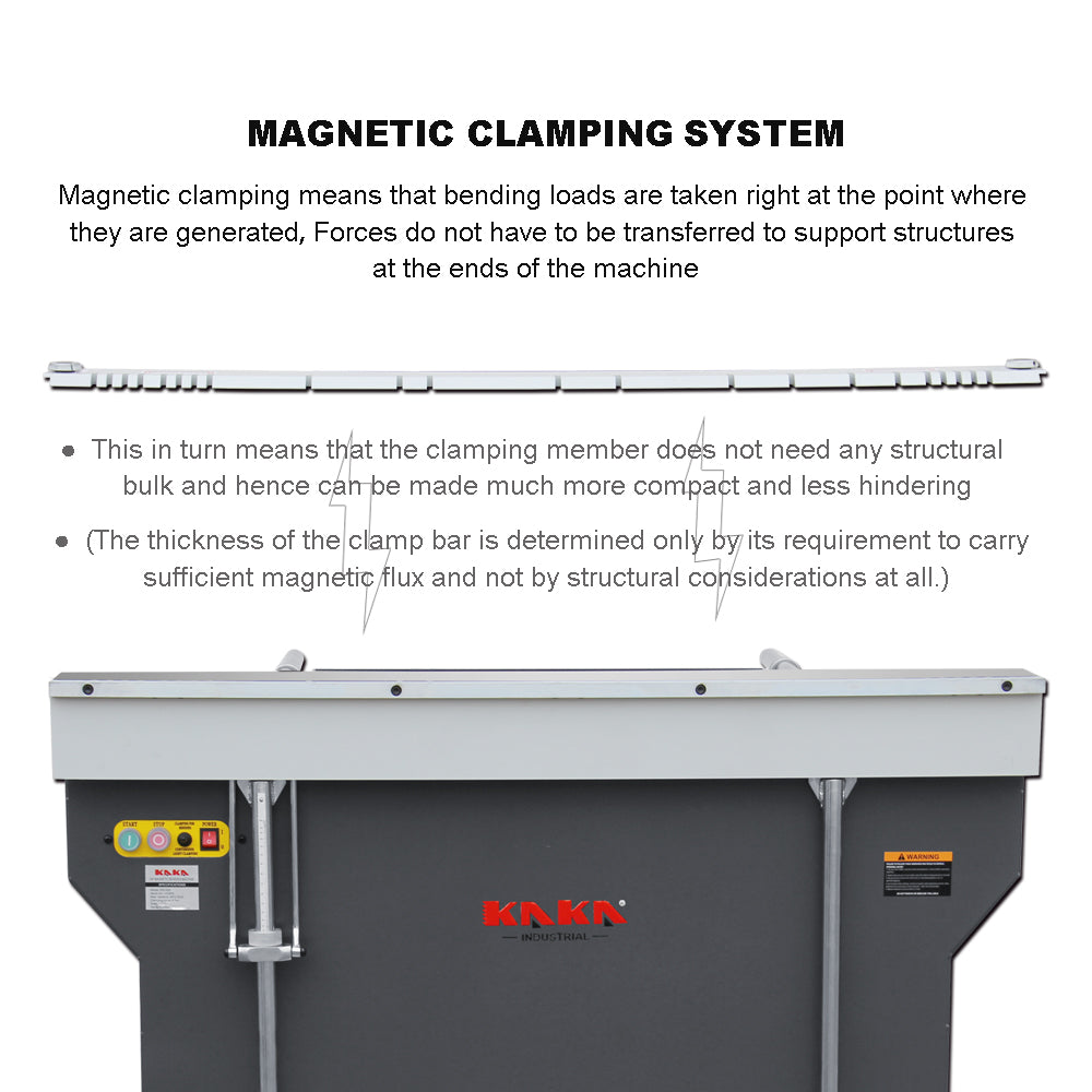 EB-4816B 48" Magnetic Sheet Metal Box and Pan Brake , 220V,1-Phase