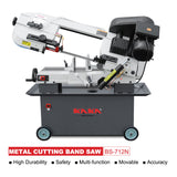 BS-712N  7x12 Inch Metal Cutting Bandsaw . 115V&230V/60HZ/1PH，Prewired 115V.