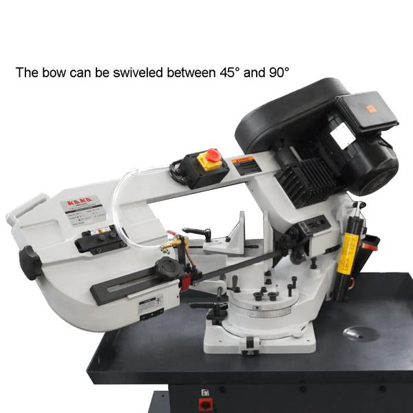 BS-712R 7" Metal Cutting Band Saw Machinery (115V&230V/60HZ/1PH，Prewired 115V)