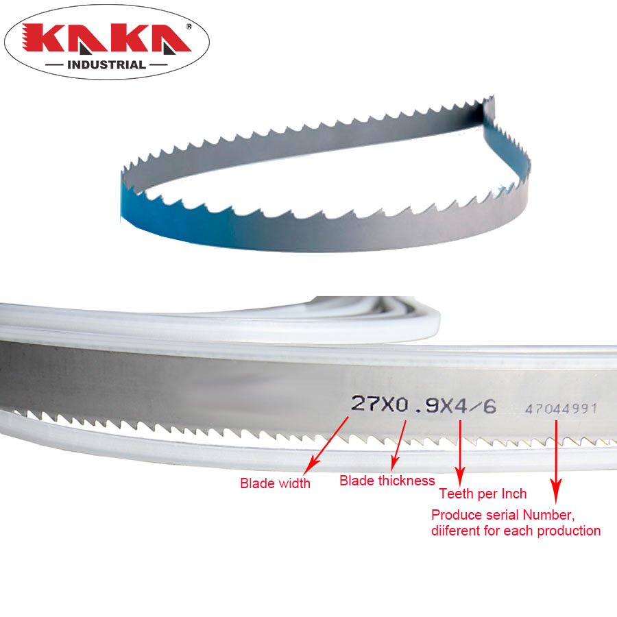 Kaka Industrial 27x0.9x2655 mm bi-metal bandsaw blade,Used in the model BS-912B/ BS-912GR