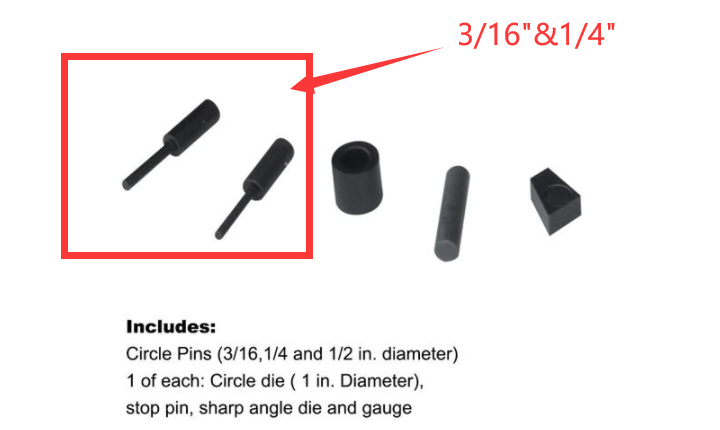 Parts 11 & 12 Circle Pins for 173207 MUB-1