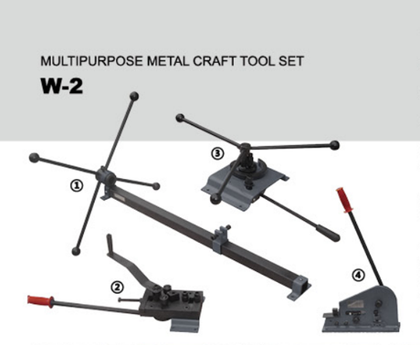 W-2 Ensemble d'outils d'artisanat en métal polyvalents 