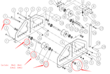 L'essieu inférieur du rouleau pour TR-60