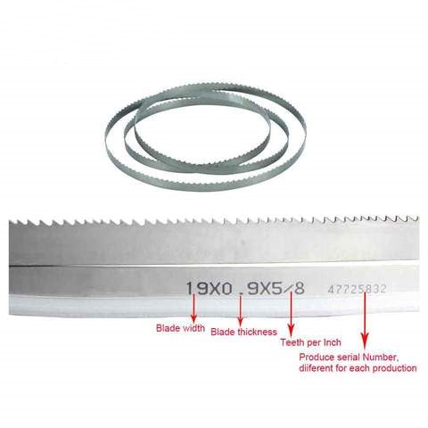 Kaka Industrial 93" x 0.75"x 0.035"(2362mmX19mmX0.9mm) Bi-metal Bandsaw Blade,Used in the model BS-712N, BS-712R